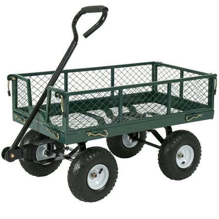 Best Choice Products 400lb Steel Garden Cart W Handle Walmart Com