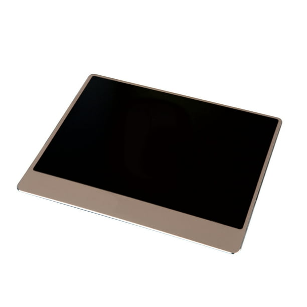 Alfombrilla de ratón para juegos grande de aleación de aluminio universal Alfombrilla de ratón antideslizante de resina metálica Alfombrilla de ratón para ordenador portátil, Dorado seitruly DN1088-01