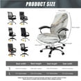thumbnail image 5 of HELLHERO Marble Print Office Chair Cover Set, Desk Chair Slipcover Universal Dustproof, Office Desk Chairs Cushion Cover Set and Arm Covers, White, 5 of 6