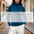 thumbnail image 4 of Sweaters for Women Raglan Long Sleeve Slim Fit Knit Layering Turtleneck Sweater,Basic Solid Color Soft Warm Pullover Top for Daily Casual Wear, 4 of 8