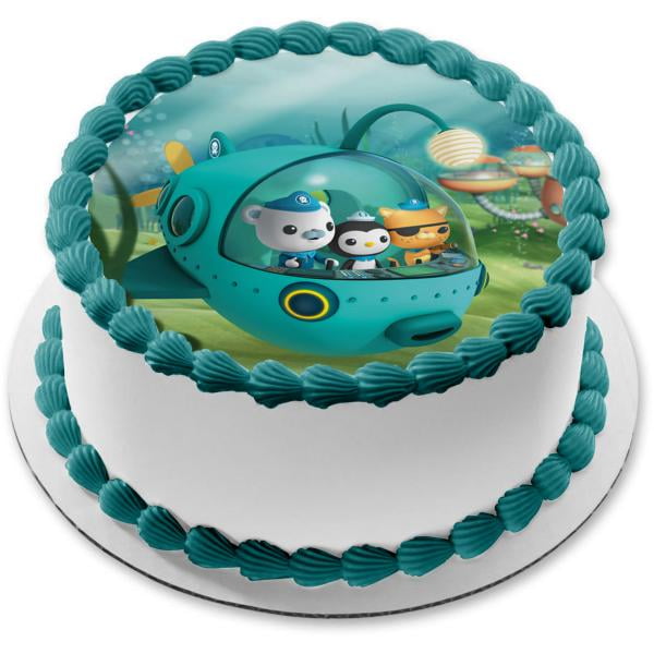 Octonauts Peso Penguin Barnacles Bear Kwazii Cat Gup A Edible Cake Topper Image Abpid Walmart Com