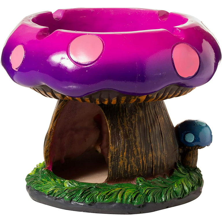 Fantastical Mushroom House Ashtray w/ Storage