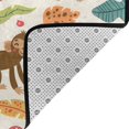 thumbnail image 4 of Monkeys in the Jungle Shaggy Area Rug, Rugs for Living Room Bedroom Non Slip Door Mat Indoor Carpet Machine Washable Nursery Home Decor Floor Mats for Entryway 60x39in-#, 4 of 5