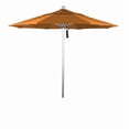 thumbnail image 1 of 7.5' Fiberglass Market Umbrella Pulley Open Silver Anodized/Olefin/Sunset, 1 of 4