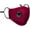 Maroon, variant on URBAN Face Mask - 100% Cotton Inner Layer, Breathable, Reusable, Washable, Adjustable nose piece and ear loops (Maroon)