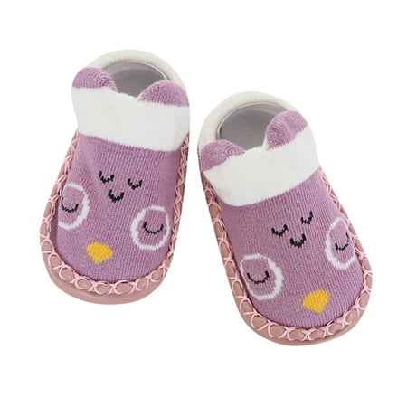 

Socks For Kids Cartoon Baby Girls Boys Anti-Slip Socks Slipper Shoes Boots