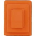 thumbnail image 2 of 400 TC 4-Piece Sheet Set Soft, Wrinkle Resistant 24 Inch Deep Pocket 100% Egyptian Cotton Color Orange Solid Size Twin, 2 of 5