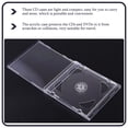 thumbnail image 5 of Estuche de acrílico para CD Guangmc, carpeta doble transparente, soporte de almacenamiento portátil, 5 of 5