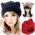 thumbnail image 4 of Gorro tejido mujer otoño boina Twist invierno señoras japonés Tr, 4 of 5