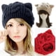 thumbnail image 4 of ER Gorro de punto para mujer Otoño Invierno Twist Beret Ladies Japanese Tr brillar Electrónica, 4 of 5