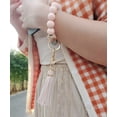 thumbnail image 5 of Llavero de pulsera con cuentas de silicona-pulsera de llavero de silicona-pulsera de cuentas para mujer llavero con borla de cuero Ormromra HMHZ883-2, 5 of 5