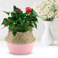 thumbnail image 3 of Organizador de armario plegable y cesto para macetas con diseño de flores de algas marinas, color rosa, 3 of 8