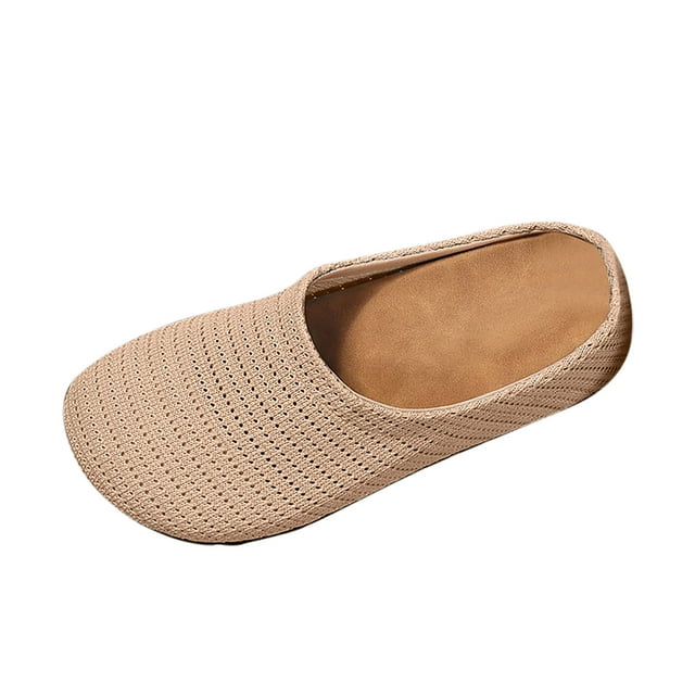 Women'S Casual Shoes Womens Solid Color Flat Heel Slippers Comfortable Casual Shoes