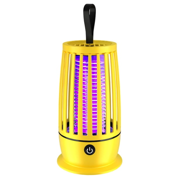 Mosquito Lamp LED Bug Zapper Captura inofensiva para el verano Amarillo