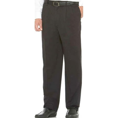 Big & Tall Pleated Casual Pants by Savane Ultimate Performance - Expandable (Best Mens Chinos 2019)