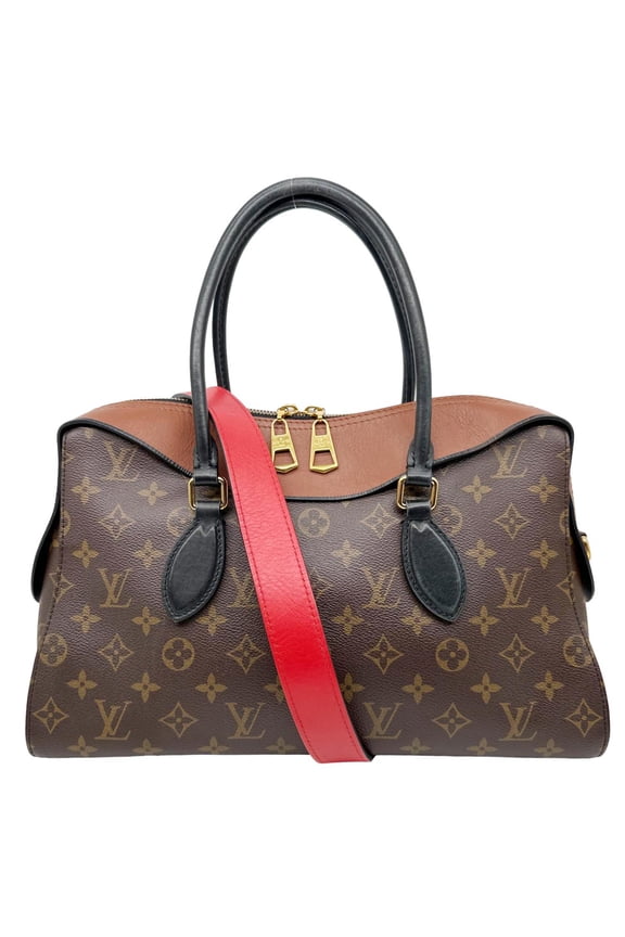 Pre-Owned Pre Owned Louis Vuitton Tuileries Monogram Canvas Tote Shoulder Bag Brown