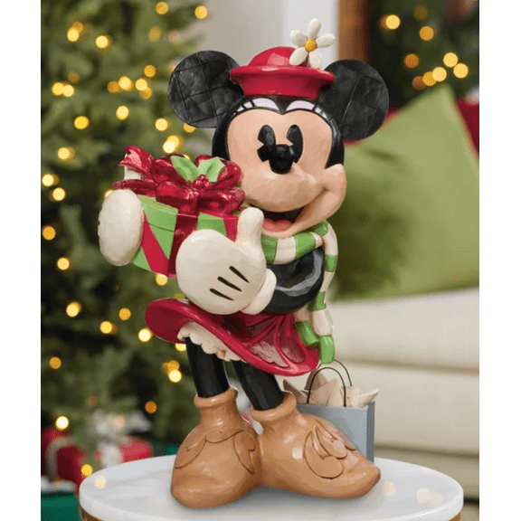 Holiday Minnie with Presents Statue 45,72 cm (18 in.)  by Jim Shore