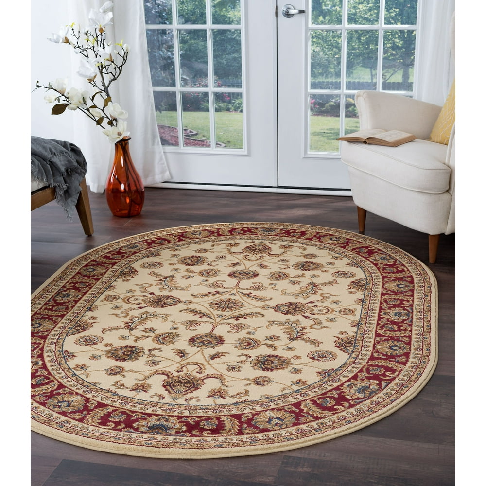 Bliss Rugs Sarah Transitional Indoor Oval Area Rug