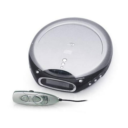 Durabrand Anti-Skip CD Player With Remote, Silver