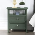thumbnail image 3 of Comfort Pointe Walker Vintage Green Wood 2-drawer Nightstand, 3 of 14