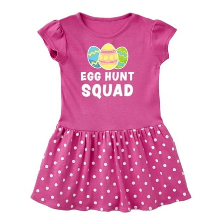 

Inktastic Egg Hunt Squad with Easter Eggs Gift Toddler Girl Dress