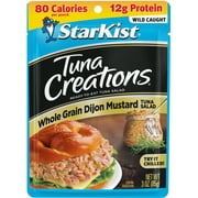 StarKist Tuna Creations, Whole Grain Dijon Mustard Tuna Salad, 3 oz Pouch