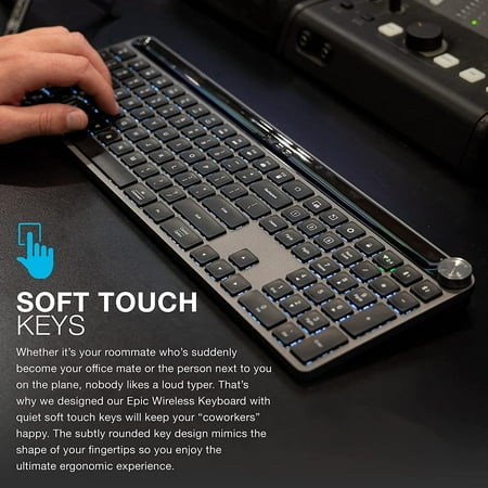 JLab - Epic Wireless Scissor Keyboard - Black