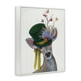 thumbnail image 4 of Stupell Industries Deer with Butterfly Hat Animals & Insects Painting White Framed Art Print Wall Art, 11 x 14, 4 of 10
