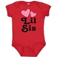 thumbnail image 3 of Inktastic Love Hearts Lil Sis Girls Baby Bodysuit, 3 of 5