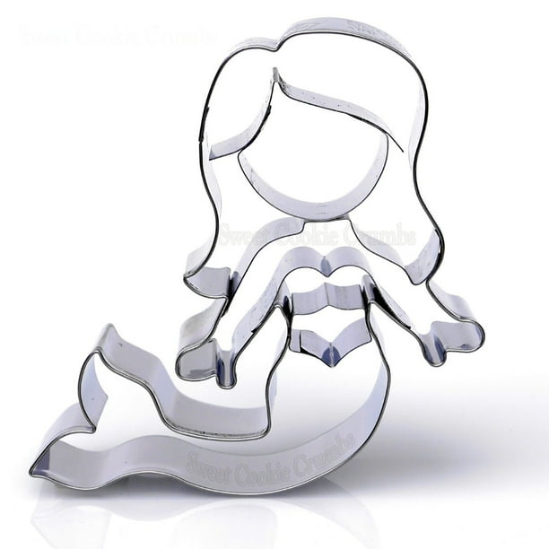 Swimming Mermaid Cookie Cutter Stainless Steel