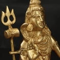 thumbnail image 6 of Small Mahayogi Shiva Brass Statue - Meditating Great Yogi Handcrafted Sculpture for Yoga Altar Home Decor, 6 of 10