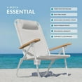 thumbnail image 4 of Bondi Backpack Beach Chair for Adults with Reclining Positions, Cup Holder & High Back Support, 4 of 6