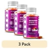 (3 pack) Vitamatic Prebiotic Fiber Gummies for Adults - 7G Fiber Extra Strength - Zero Sugar Added - 60 Pectin Based Gummies - Digestive Health & Regularity Support