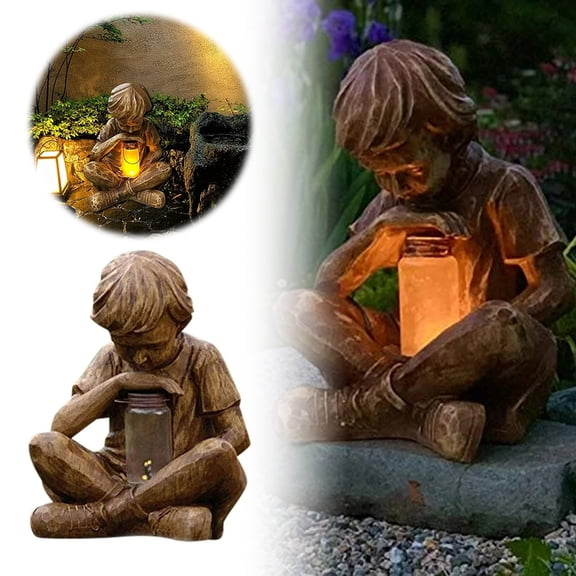 Outdoor Garden Prodigy Statue Elegant Art Sculpture for Patio Yard