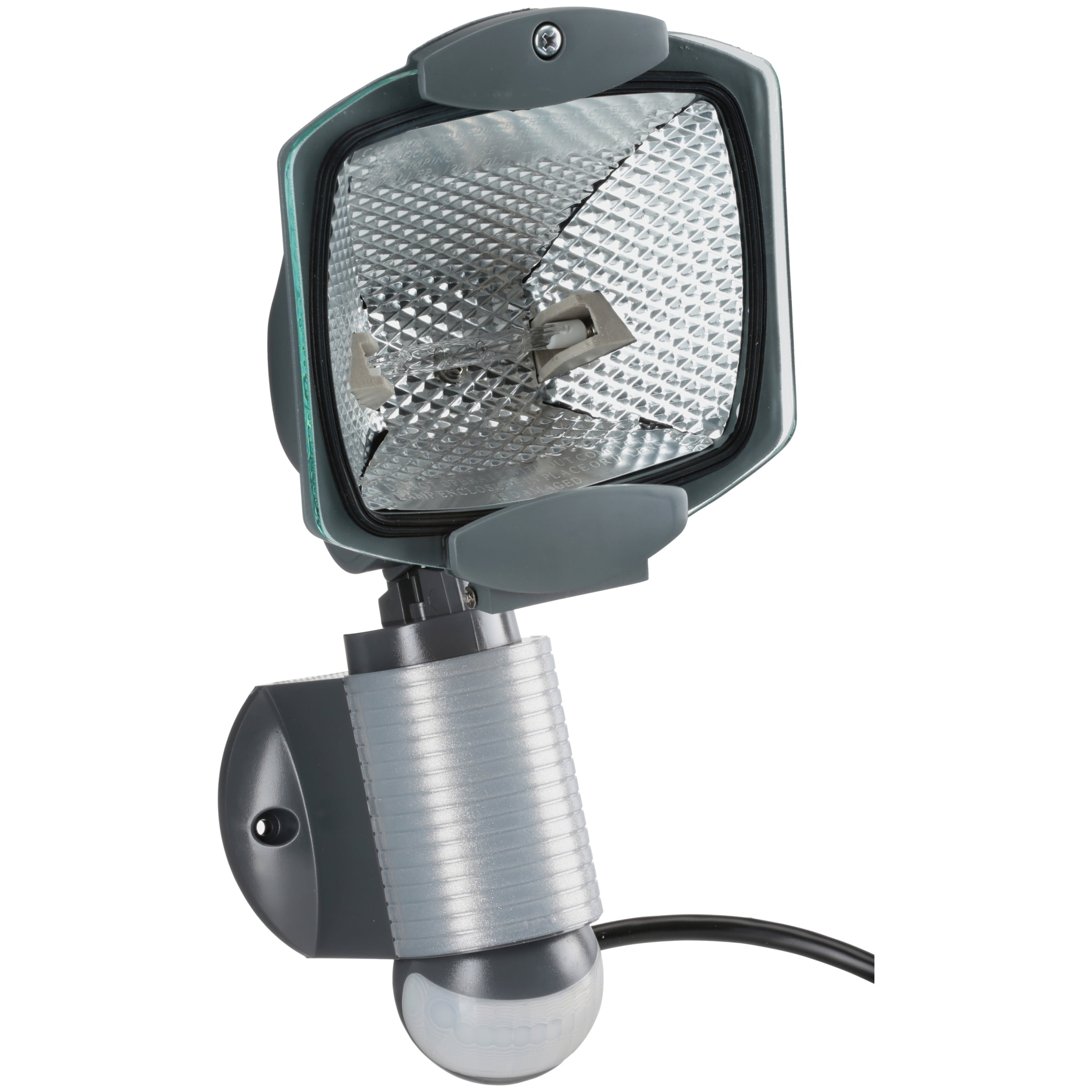 AllPro 110Degree Outdoor Grey Quartz Halogen Motion Activated Plugin