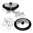 thumbnail image 1 of 2pc Sink Stopper Chrome And Rubber Bath Stopper Great Universal Replacement, 1 of 5