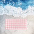 thumbnail image 4 of Pink Gingham Buffalo Check Beach Towels Blanket Soft&Absorbent Quick Dry Microfiber Pink White Plaid Pool Towels for Swimming ,Yoga, Sports, Gym, Camping,Large 30X60in,, 4 of 8