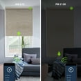 thumbnail image 4 of Yoolax Motorized Blind Remote Control Smart Roller Shade(Jacquard Coffee,29"W x 72"H), 4 of 6