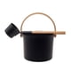 thumbnail image 2 of Barril de cubo de sauna de aluminio duradero de 5  para interior, exterior 5L Negro_Estilo C Cola cubo de sauna, 2 of 8