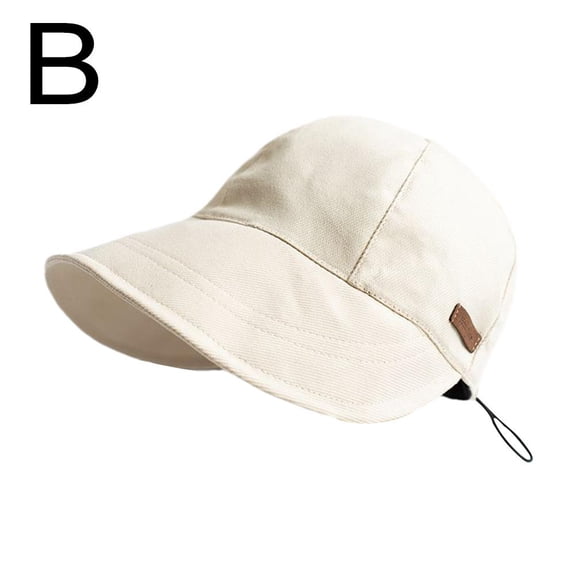 Sun-Hats for Women Outdoor UV-Protection Hat,Wide Brim Beach Sun Protection Breathable Cotton Summer Hat with Fold-Up Brim