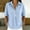 Blue, variant on CYMMPU Women's Vertical Stripe V Neck Short Sleeve T-Shirt, Oversized Loose Fit Soft Casual Daily Blouse Green S