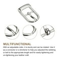 thumbnail image 3 of Uxcell 6Pack 0.51" Single Prong Belt Buckle Oval Center Bar Buckles for Leather Craft, Silver, 3 of 7