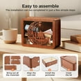 thumbnail image 3 of Cash Vault Wooden Savings Box, 2026 New 10000 Savings Challenge Box, Wooden Cash Saver Box with Dry Erase Pen, Money Saving Box with Money Target and Numbers, 3 of 6