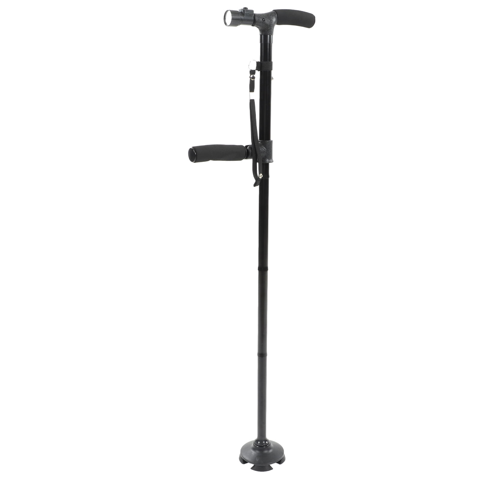 Canne De Marche Pliante Avec Lumière LED - Bâton De Randonnée Portable - Noir - Neuf Avec étiquettes - Marque RUNZI