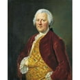thumbnail image 2 of Johann Georg Ziesenis 15x18 Black Ornate Wood Framed Double Matted Museum Art Print Titled - Portrait of Johann Maximilian Von Holzhausen (1758), 2 of 5