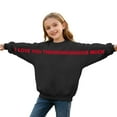 thumbnail image 3 of Shadoumai Girl Boy Valentines Day Sweatshirt I Love You This Much Hoodies Sweatshirts Funny Graphic Pullover Tops 3-13 Years, 3 of 6