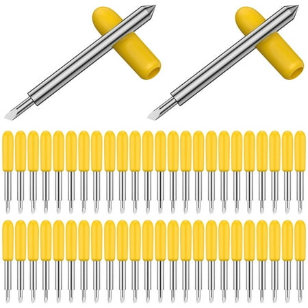 

50Pcs Deep Cut Blades 30 Degree Lettering Blade Carbide Cutting Blades Replacement