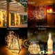 thumbnail image 3 of Luces de cadena solares al aire libre, 200led 22m 8 modos Ip65 Luces de cadena impermeables para el hogar Jardín al aire libre Boda y fiesta de Navidad, Blanco cálido, 11 Feliz Sencillez, 3 of 5