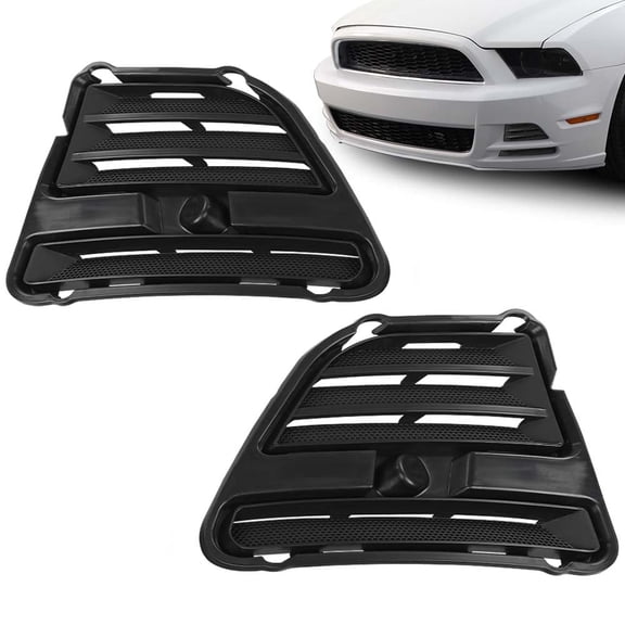PIT66 2Pcs Fog Light Cover Set Fit For 2013-2014 Ford Mustang  FO1039134 FO1038134