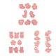 thumbnail image 5 of Molde de hornear DIY CRAFT PP Adorno reciclado Pastel de galletas Herramientas Herramientas Home Kitchen Mold Supplies Regalos para festival de fiesta Tipo 4 8 piezas Speravity  HA059308-04, 5 of 7